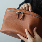 Leather Vanity Case Gold