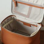 Leather Vanity Case Gold