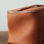 Leather Vanity Case Gold