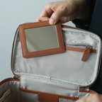Leather Vanity Case Gold