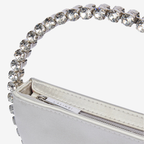 Circle Crystal Clutch Silver