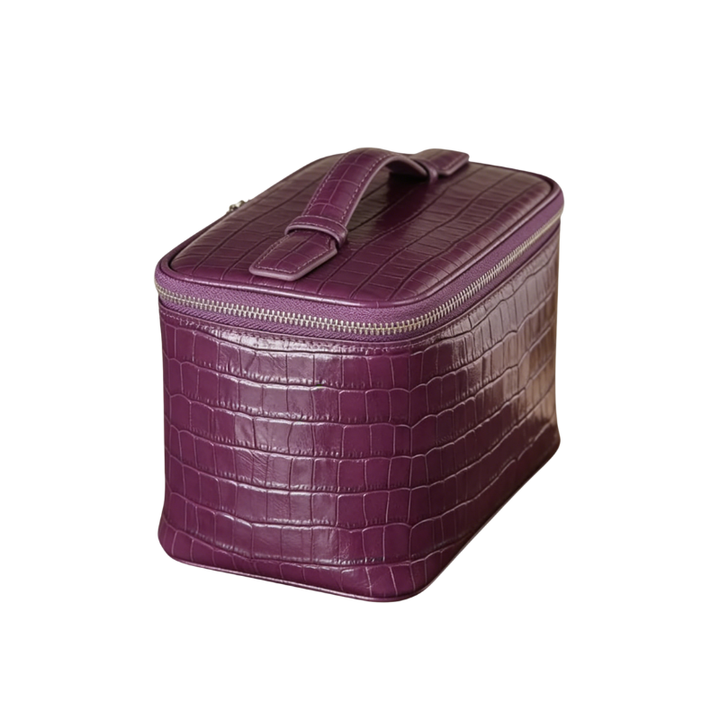 Croc Vanity Case Violet
