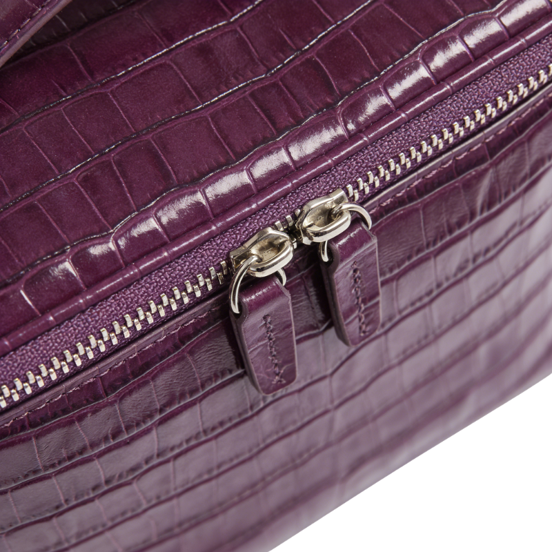 Croc Vanity Case Violet