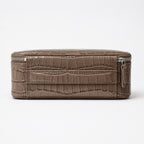 Croc Vanity Pouch Amber