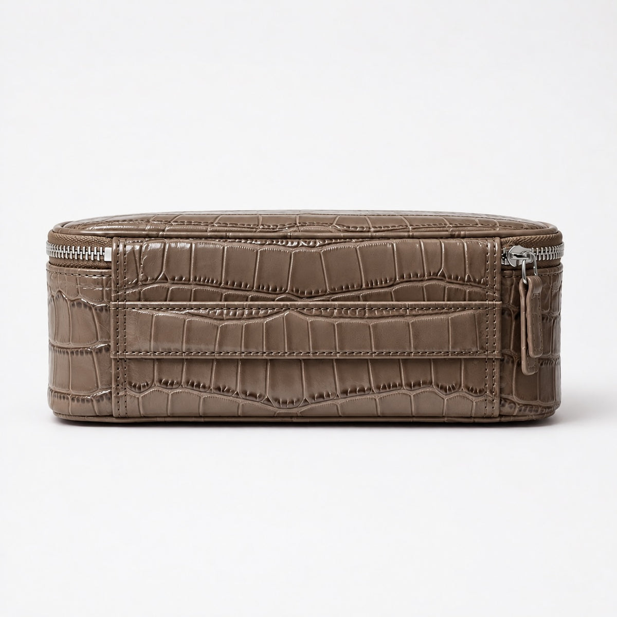 Croc Vanity Pouch Amber