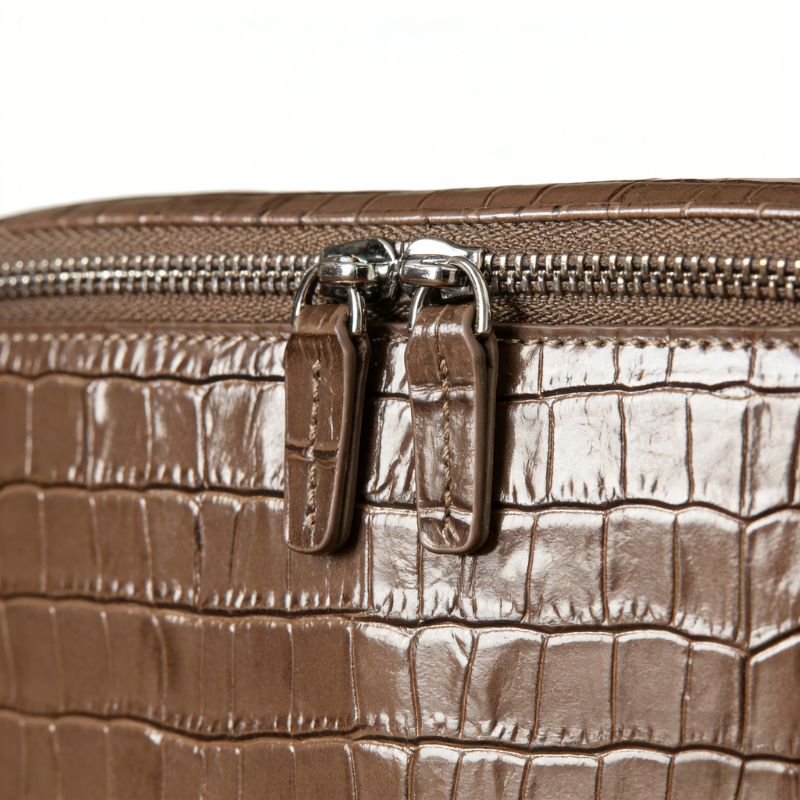 Croc Vanity Case Amber