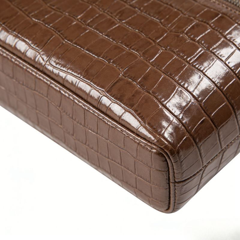 Croc Vanity Case Amber