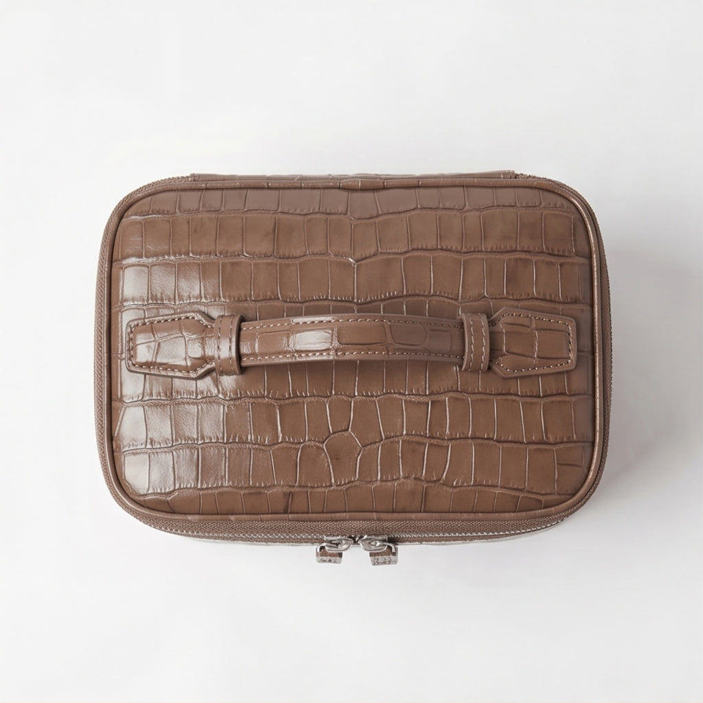Croc Vanity Case Amber