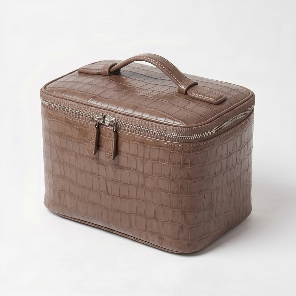 Croc Vanity Case Amber