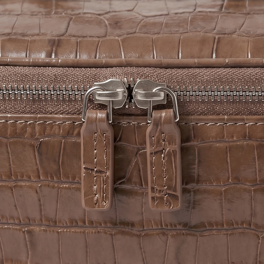 Croc Vanity Case Amber