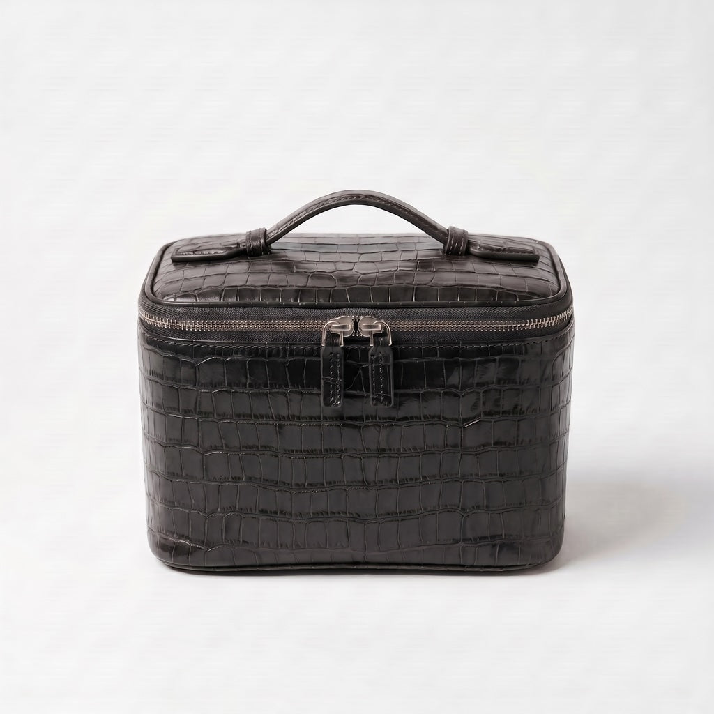 Croc Vanity Case Black