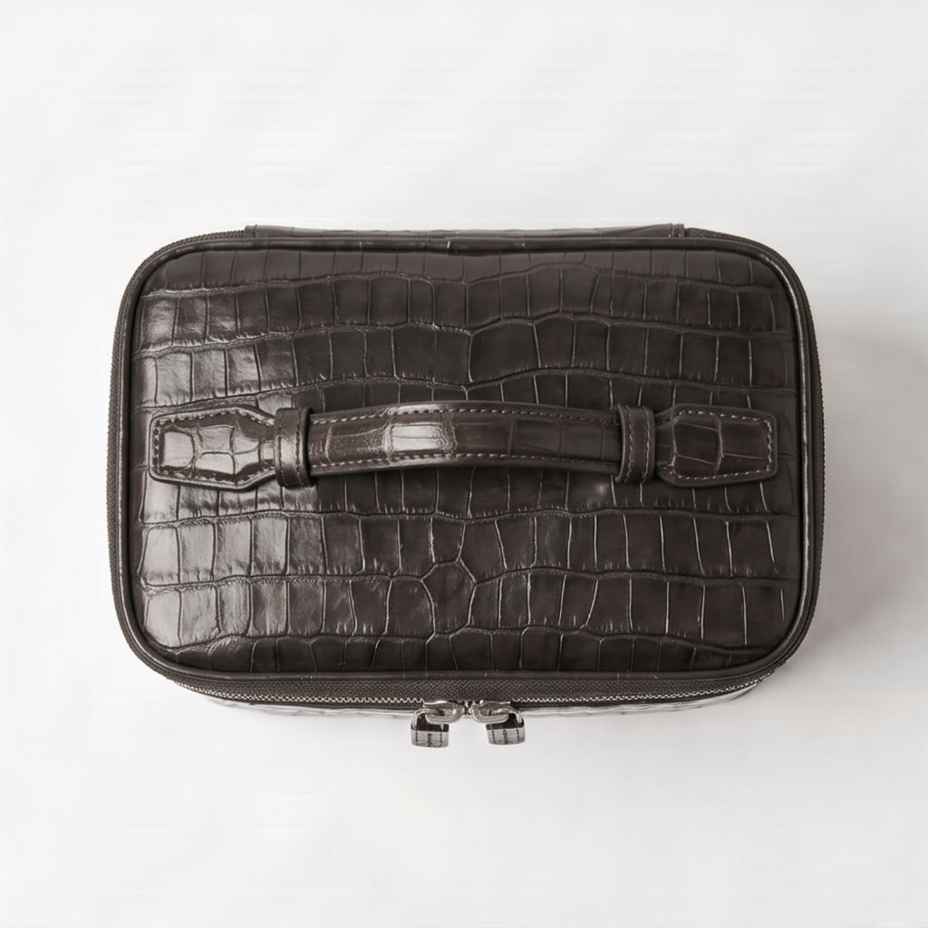 Croc Vanity Case Black
