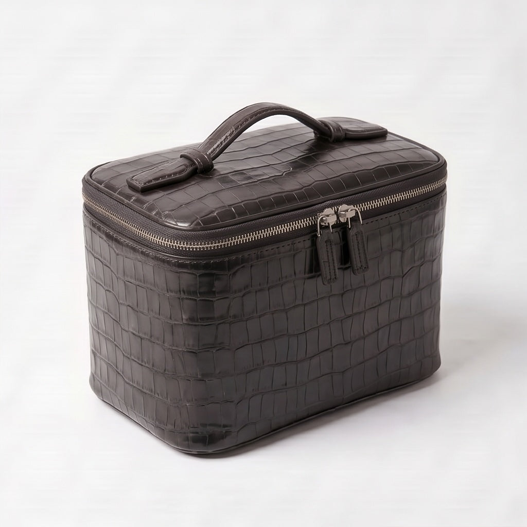 Croc Vanity Case Black