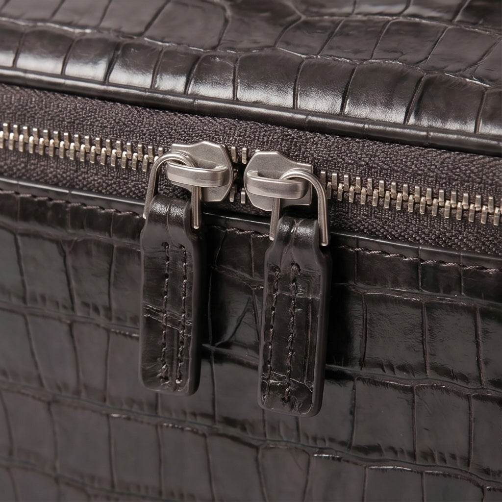 Croc Vanity Case Black