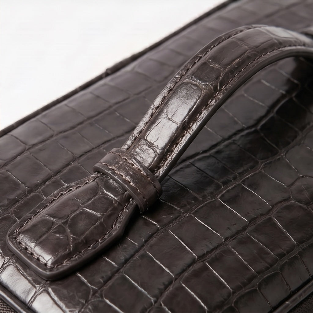 Croc Vanity Case Black