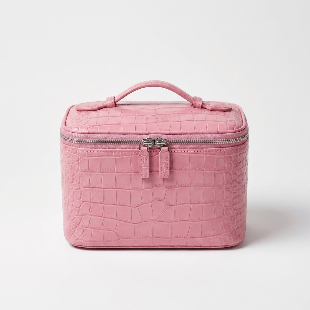 Croc Vanity Case Pink