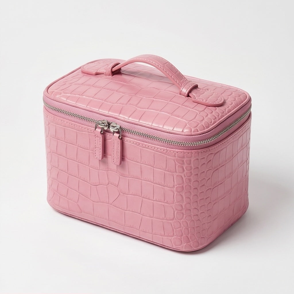 Croc Vanity Case Pink