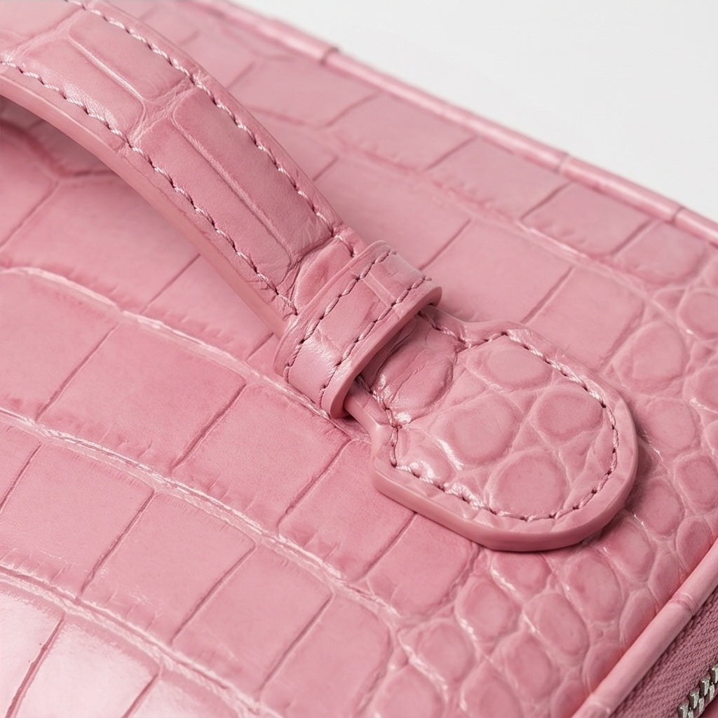 Croc Vanity Case Pink