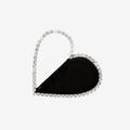 Love Crystal Clutch Black