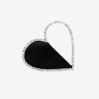 Love Crystal Clutch Black