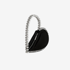 Love Crystal Clutch Black