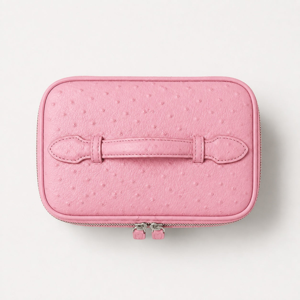 Ostrich Vanity Case Pink