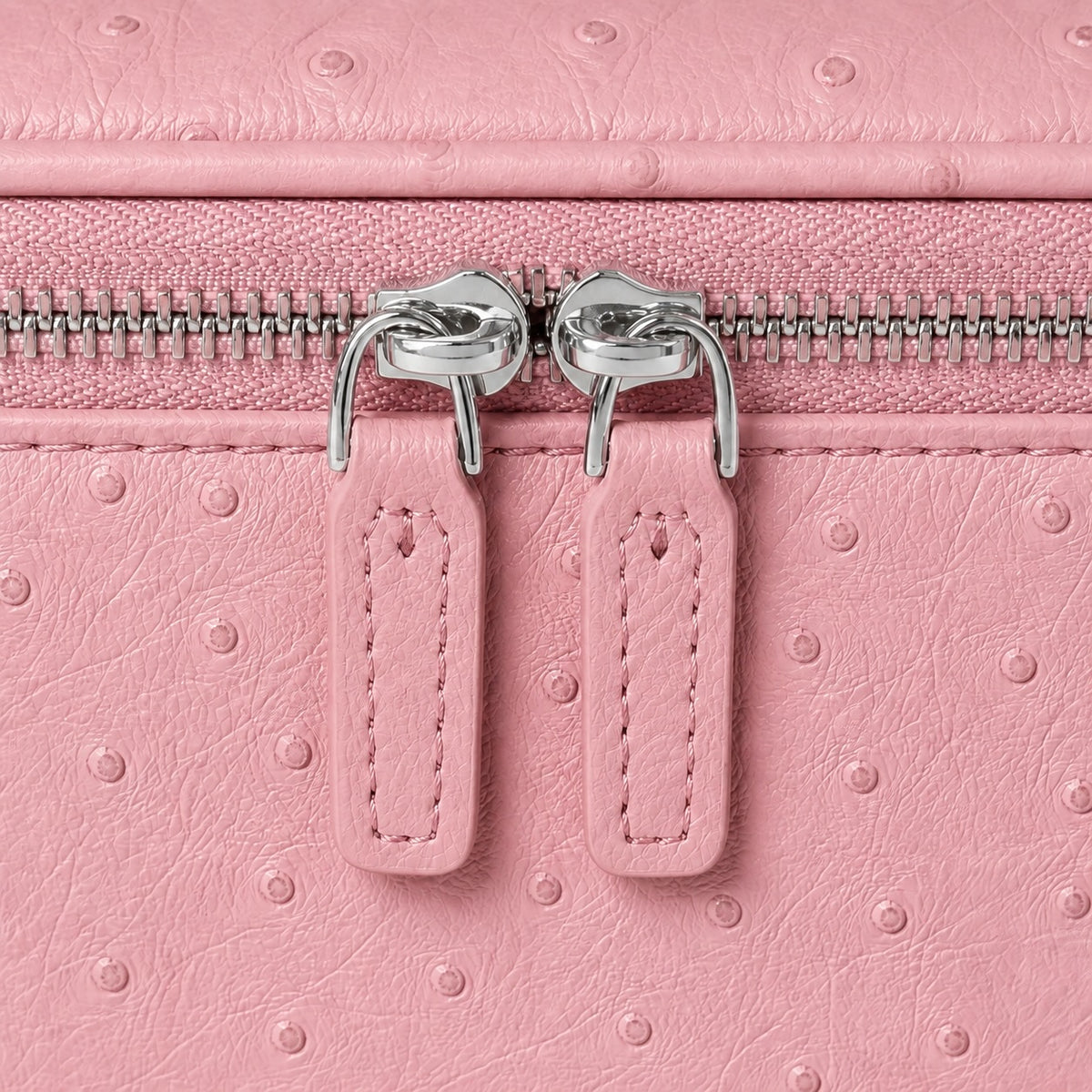 Ostrich Vanity Case Pink