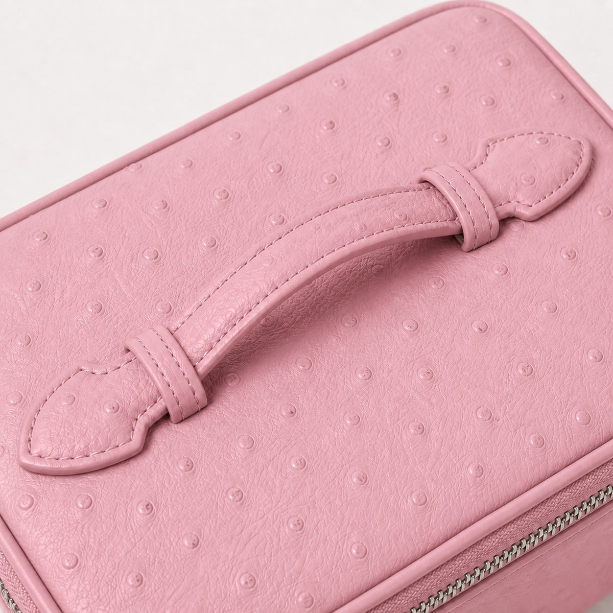 Ostrich Vanity Case Pink