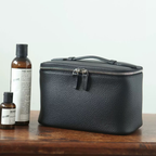 Leather Vanity Case Black