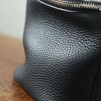 Leather Vanity Case Black