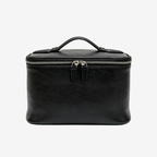 Leather Vanity Case Black